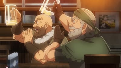 Smażone owoce morza / Soda melonowa z lodami